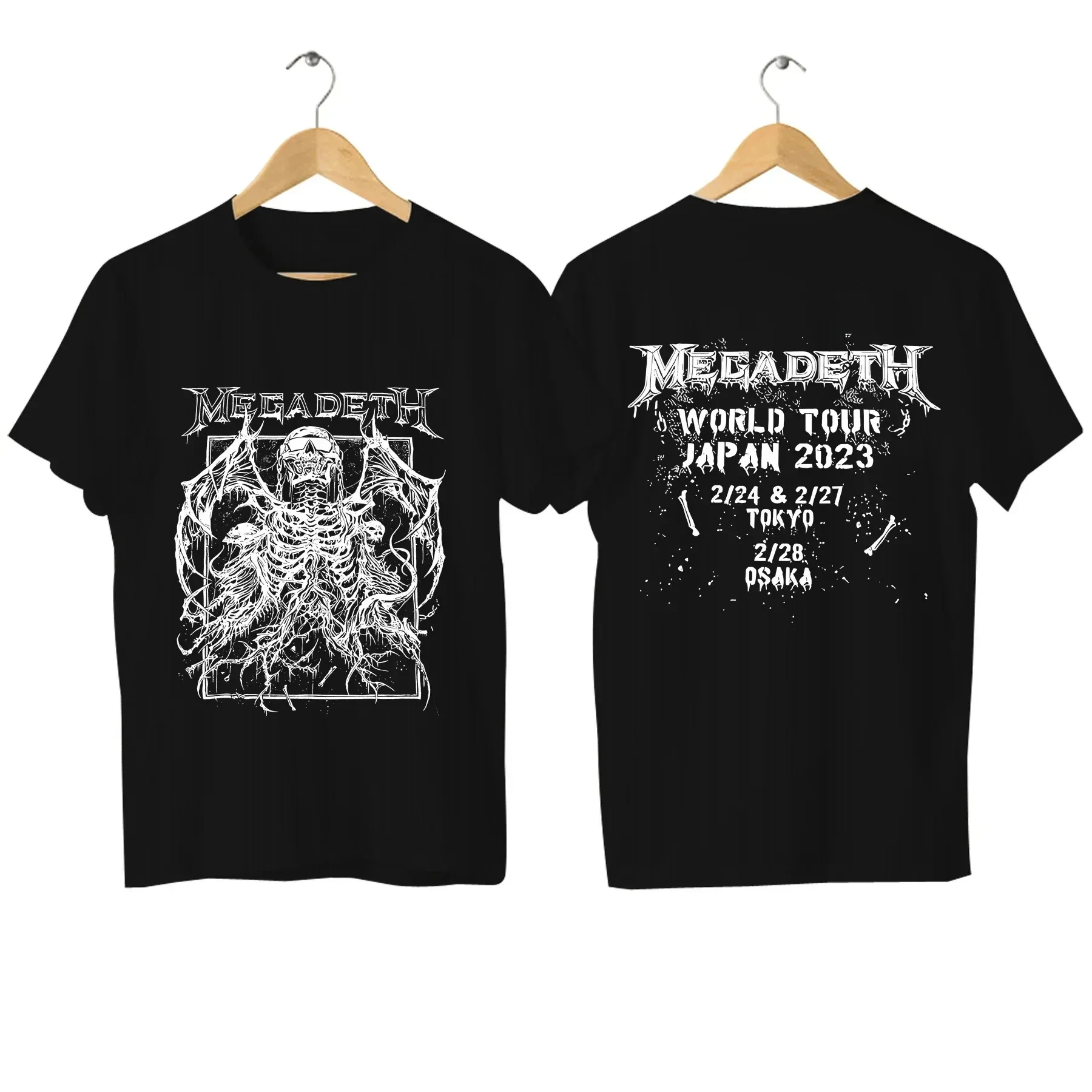 2024 Megadeths T Shirt Men Casual Rust in Peace Vintage Tops Graphic Clothing Women Oversized T-shirt Hip Hop Punk Streetwear