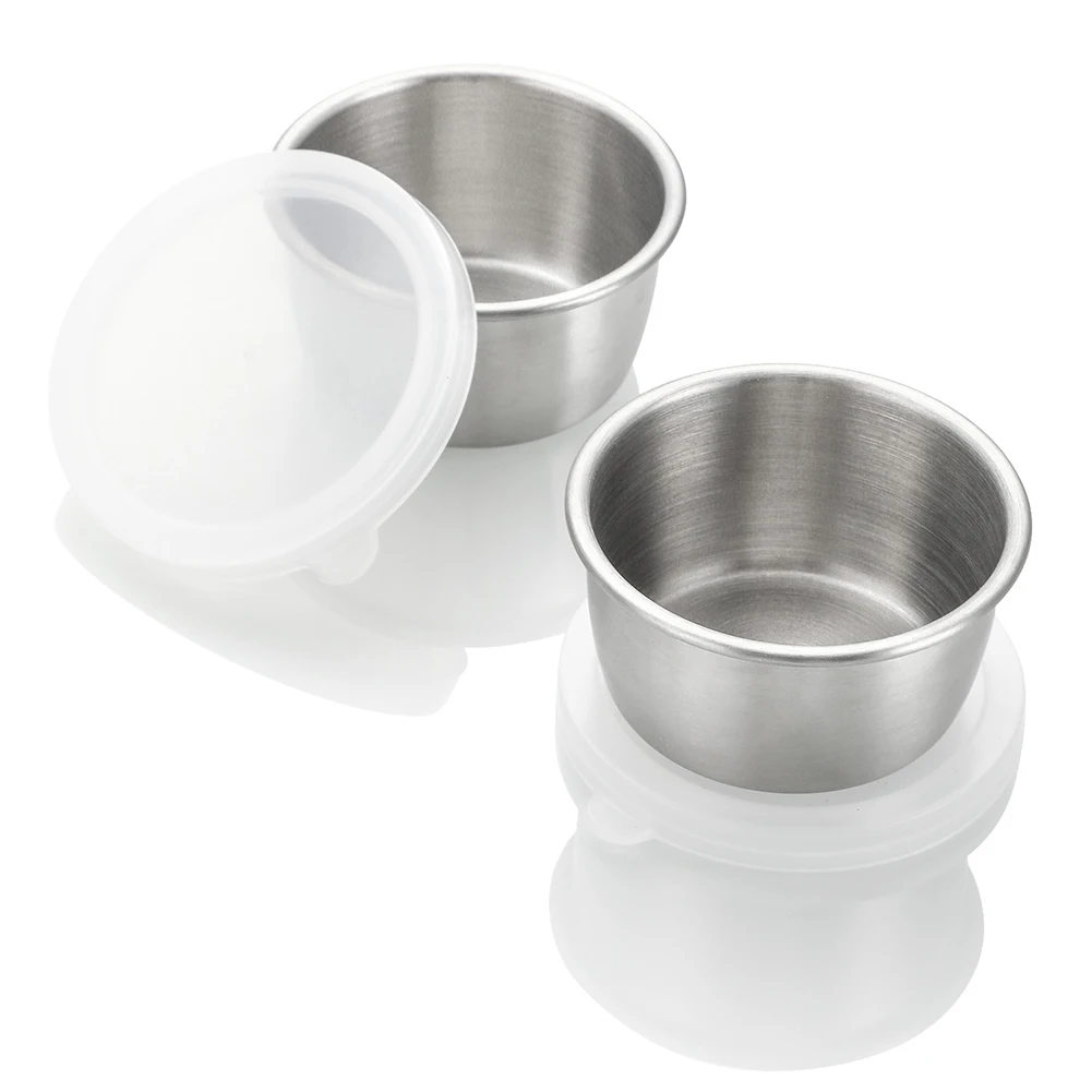 

Condiment Bowls With Lids Food Storage Containers Ingredient Bowls For Cooking Prep Bowls Stainless Steel Condiment Cups