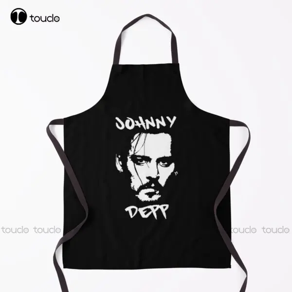 Depp Justice For Johnny Depp Jack Sparrow Pirates Of The Caribbean Johnny Depp Trial Edward Scissorhands Tim Burton Apron New