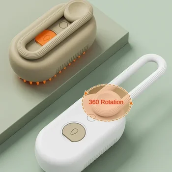 Pet Steam Brush Cat Dog Cleaning Steamy Spray Massage Beauty Comb 3 In 1 Hair Removal Grooming Supplies Pets Accessories 3