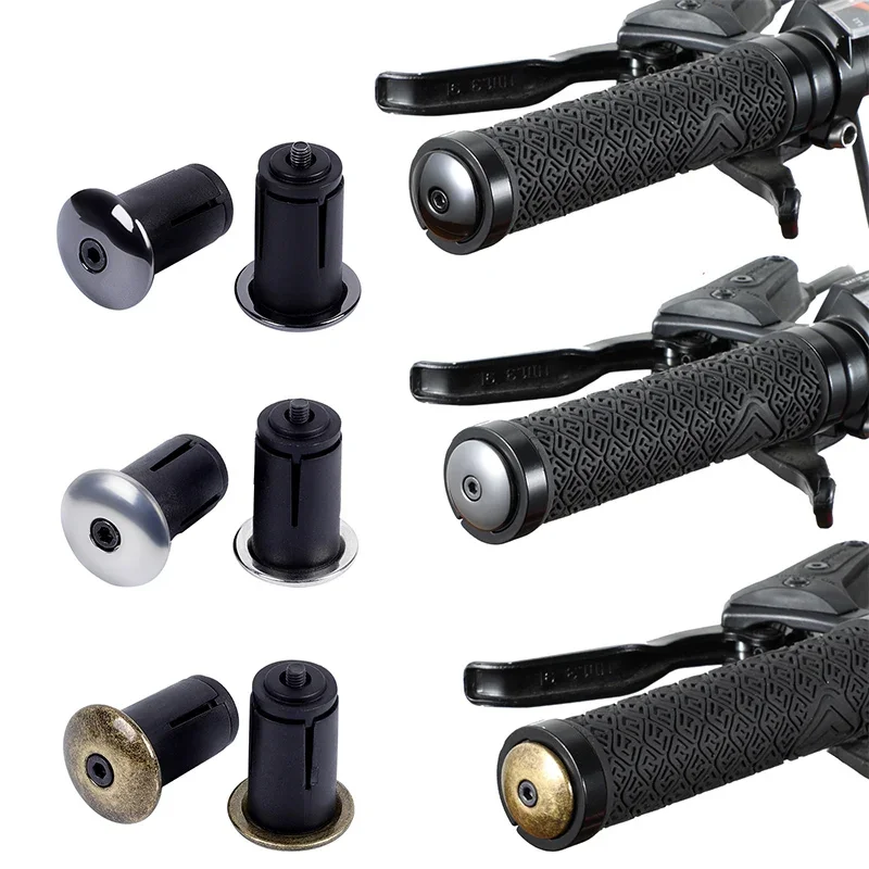 1 Pair Bicycle Grip Plugs Handle Bar End Cap Retro MTB Road Bike Bar End Plugs For Handlebar Grip Cycling Accessories 자전거용품