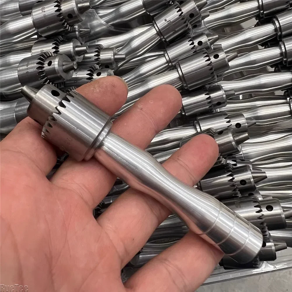 Watch Repair Tool Steel Collet Aluminium Alloy Lightweight Handle Wheel Axle Screw Head Handle Drill Bit Clamping Tool