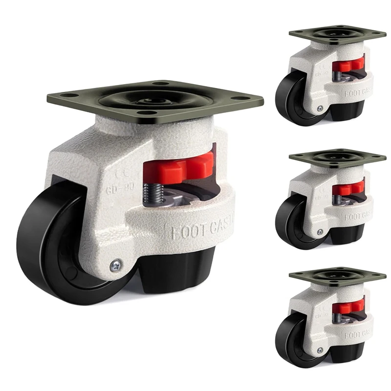 Adjustable Height Heavy Duty Leveling Machine Caster Universal Anti-slip Wheel Machinery Caster for Vending ,Workbench Machine