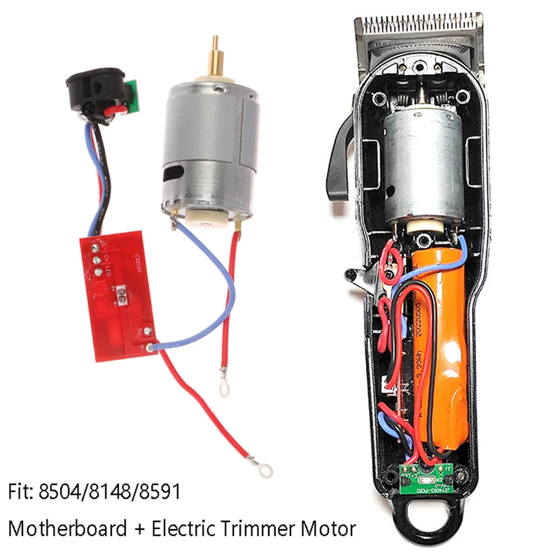 Replacement 6500/7200 RPM Hair Clipper Motor Compatible For 8504/8148/8591 Electric Clippers Motor Upgrade Repair Part