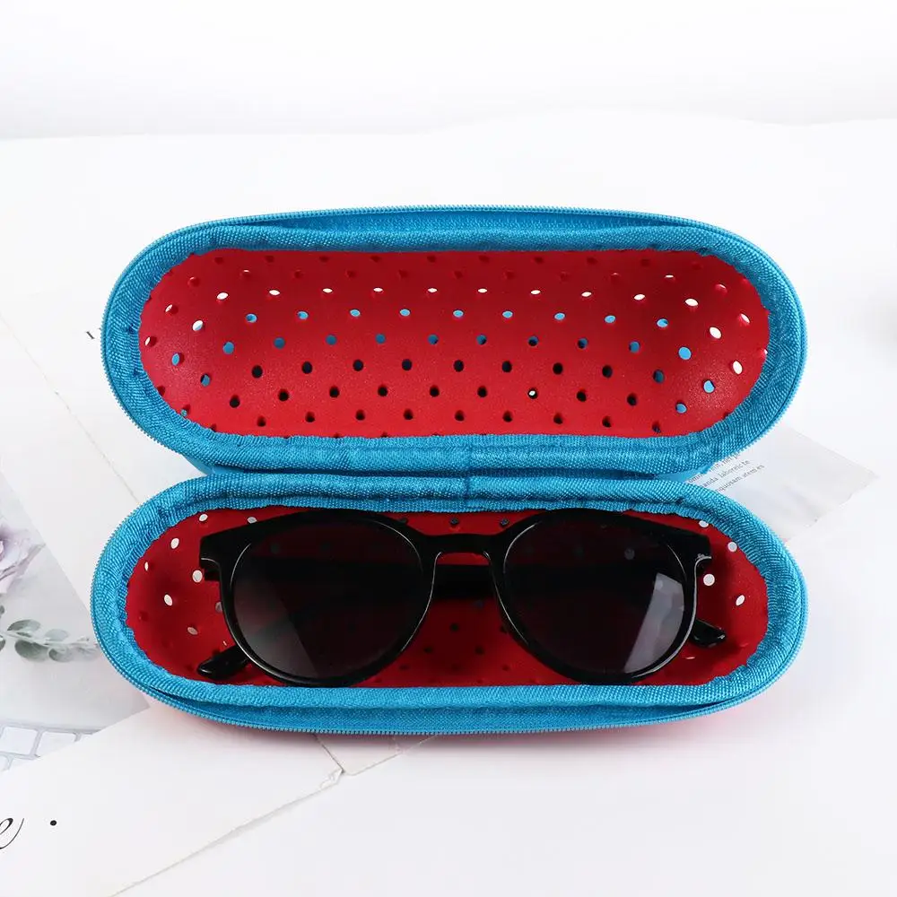 Hollow Swim Goggle Case Portable Lightweight Glasses Protective Case EVA with Air Holes Zipper Eyeglasses Case