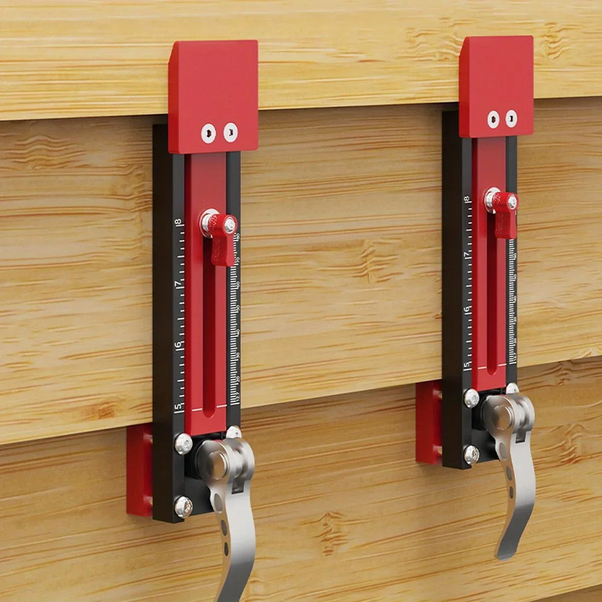 Allsome 2pcs Gecko Gauge Siding Installation Tool Siding Mounting Kit Adjustable Siding Reveals Dual Scale Metric/Imperial