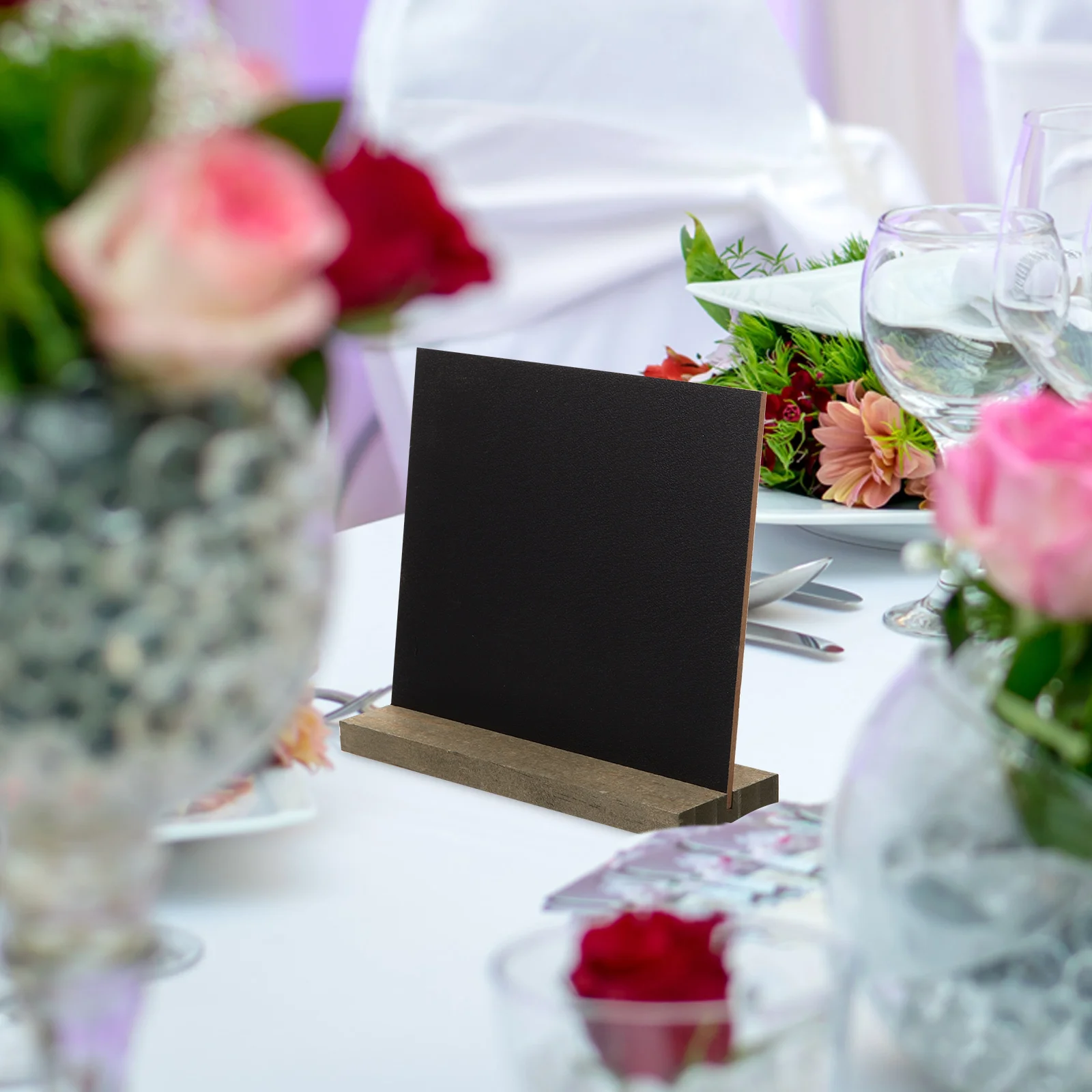 

10Pcs DIY Wooden Message Board Mini Blackboard Set for Room Decor Cafe Shop Menu Sign Home Kitchen Ornament Message Board