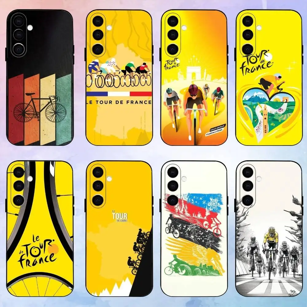 

Bike Tour de France Phone Case For Samsung Galaxy A73,A72,A71,A70,A53,A52,A51,Others Soft Black Shell