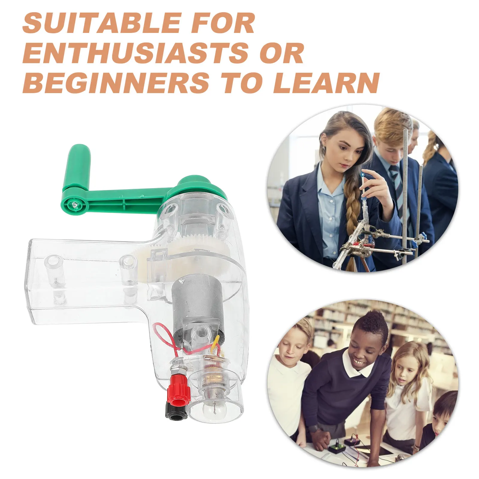 Kit de générateur manuel d'expérimentation scientifique pour enfants, bricolage, assemblage d'ingénierie électronique éducative, blocs de construction cognitifs