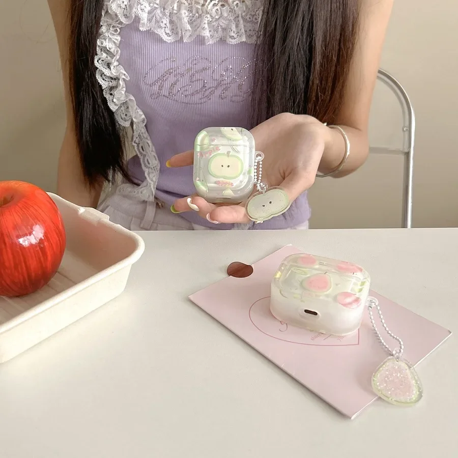 For Apple Airpods Pro 2 Case Airpod 3 Cartoon Sweet Fruits Cover Cute Air Pods Pro Hearphone Silicone Case Airpods 2 Cover