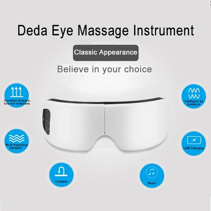 4D Smart Vibration Bluetoo Music Wireless Eye Massager Private Label