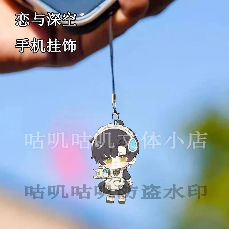 Периферийная цепочка для телефона Love and Deep Space Maid Caleb Sylus Rafayel Xavier Zayne Fan High Beauty, украшение для телефона