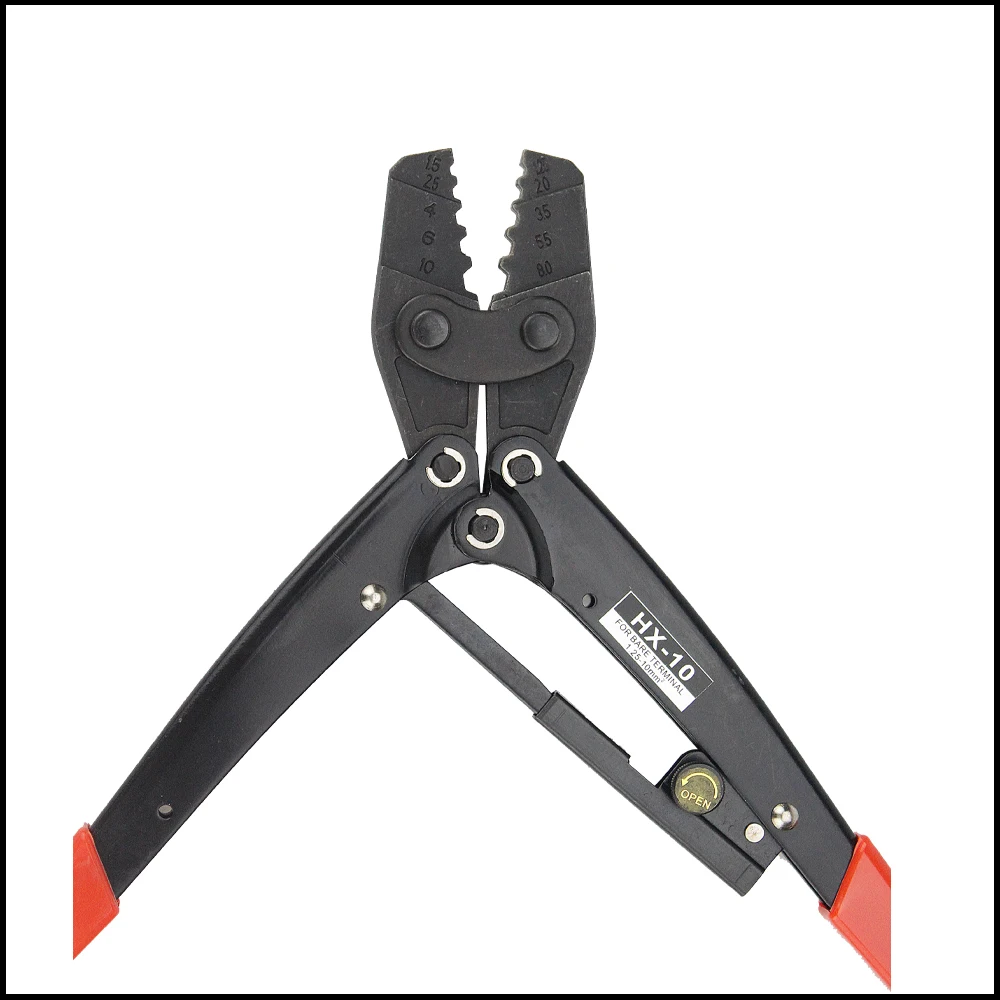 HX-10 pliers ratchet terminal crimping Tool Non-insulated terminal (hexagonal type)15-7AWG 1.5-10mm2