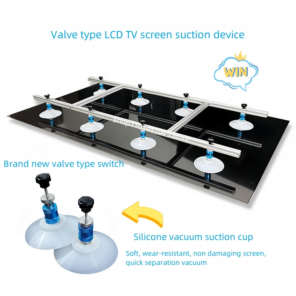 Valve type LED LCD TV Screen Remove Repair Tool Silicone Vacuum Suction Cup Support Connector 32-70 Inch Maintenance Device