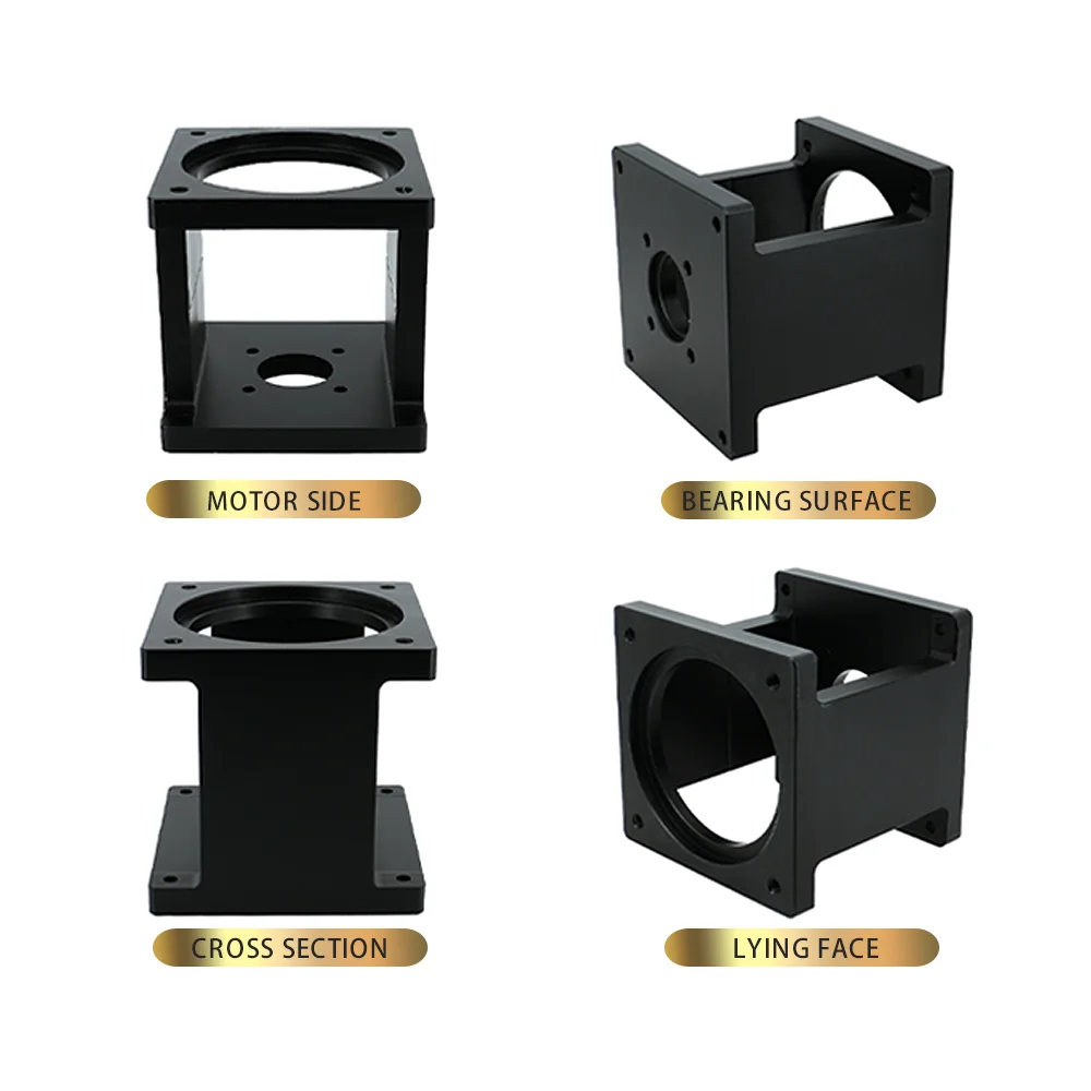 HLTNC 57/60/80/86/110/130 Stepper Servo Motor Fixed Bracket Horizontal Installation Support Base Cast Aluminum