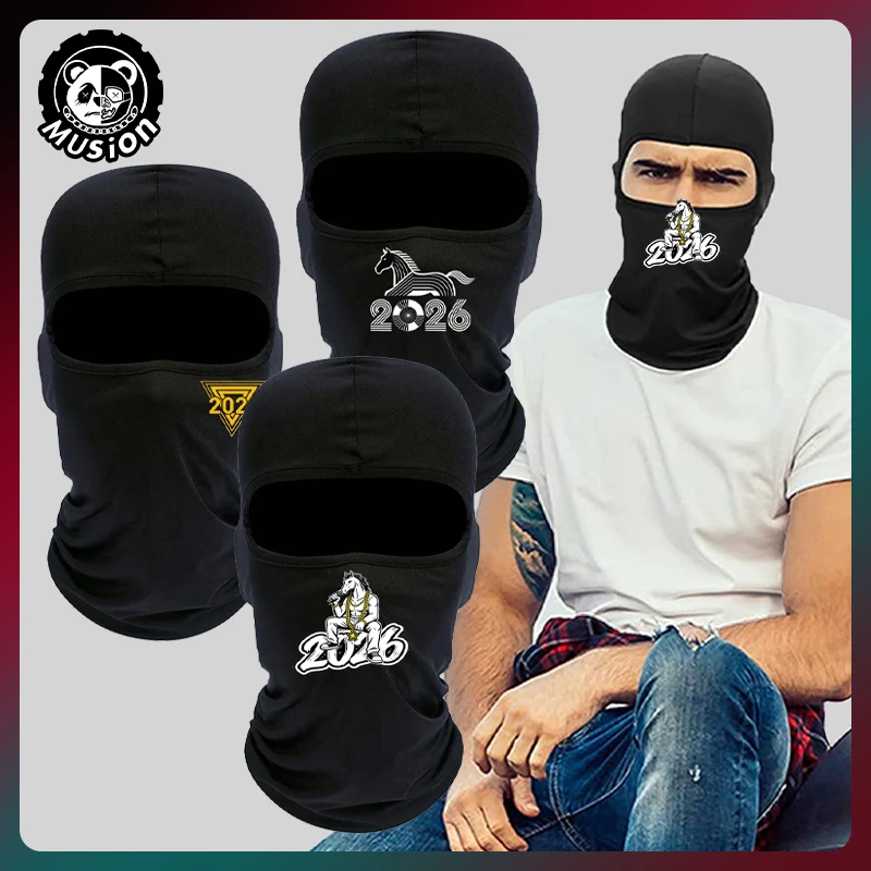 Musion Sturmhaube, Reitmaske, 2026, neues Jahr des Pferdes, Design, Skifahren, Camping, Outdoor, Motorrad