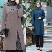 Abaya-Ensemble 2 pièces pour femmes musulmanes, vêtements de prière, robe de Dubaï 2