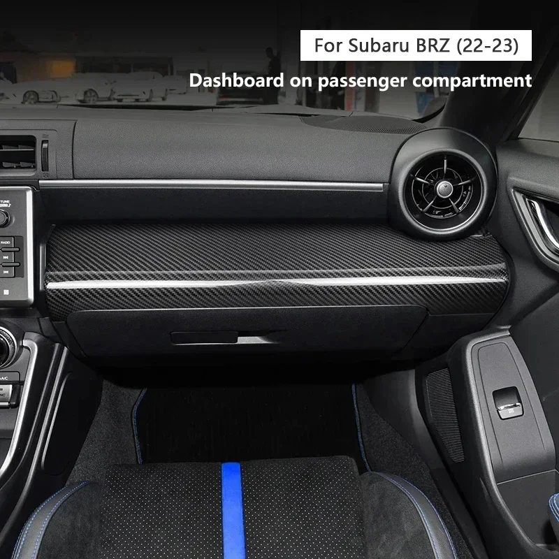 

For Subaru BRZ Real Hard Dry Carbon Fiber 22-23 Interior Decoration Dashboard on Passenger Compartment Modification Accessories