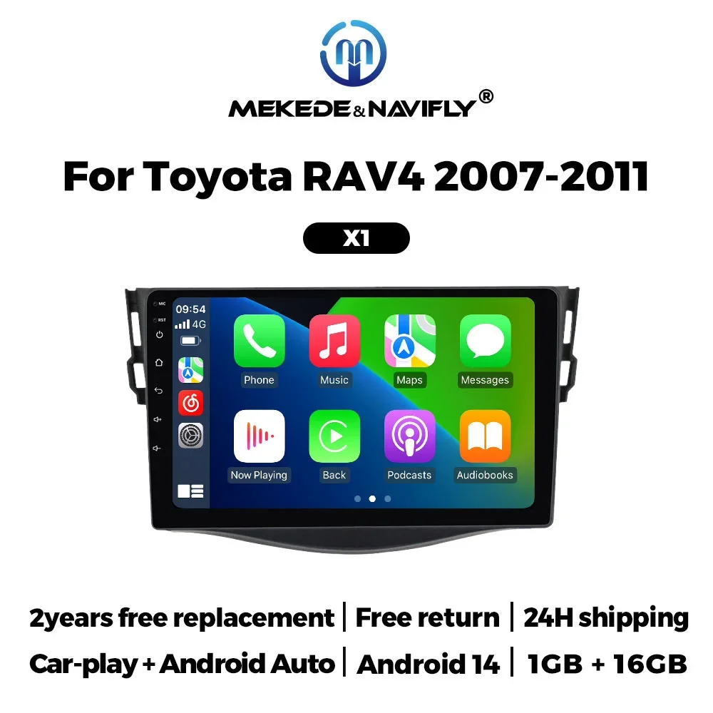 Android 14 Car Radio For Toyota RAV4 RAV 4 XA30 2005 - 2013 Autoradio Multimedia Player Car Intelligent System Wireless CarPlay image 3