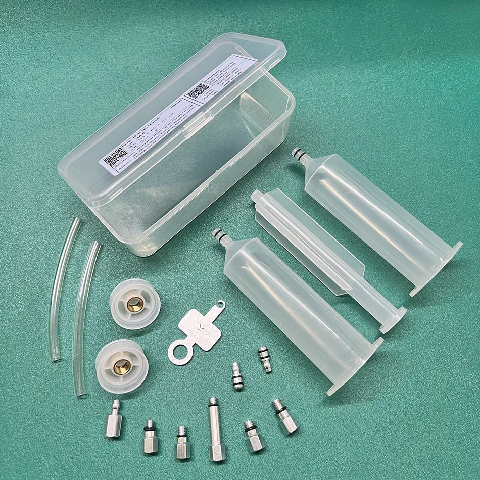 NFOX PRO 2025 Neues 16-teiliges hydraulisches Scheibenbremsen-Entlüftungsauspuff-Reparatur-Werkzeug-Set, professionell, universell für E-Bike, Fahrrad, Motorrad
