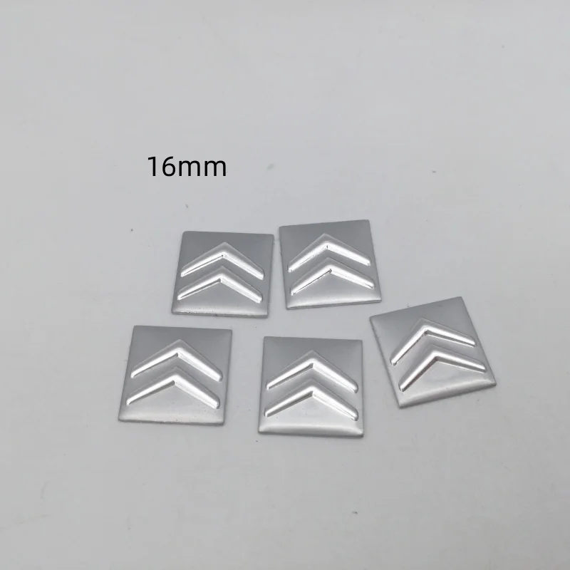 2pc 5pc 10pc 14mm 16mm for Citroen Car Key Fob Case Badge Button Badge Logo Straight Folding Remote Keychain Replacement Sticker - view 3