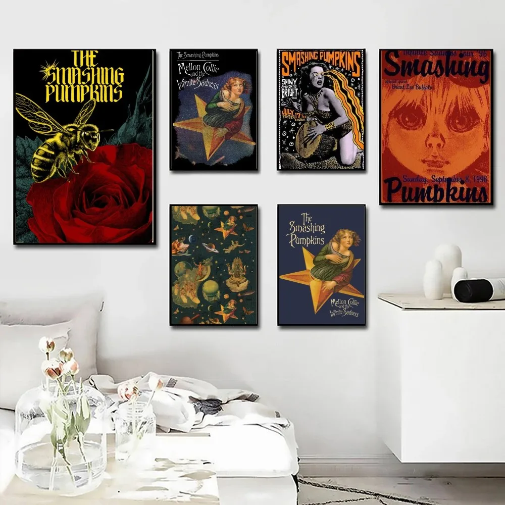 1pc The Smashing Pumpkins Poster Poster Art Print Bar Living Room Furniture Decor