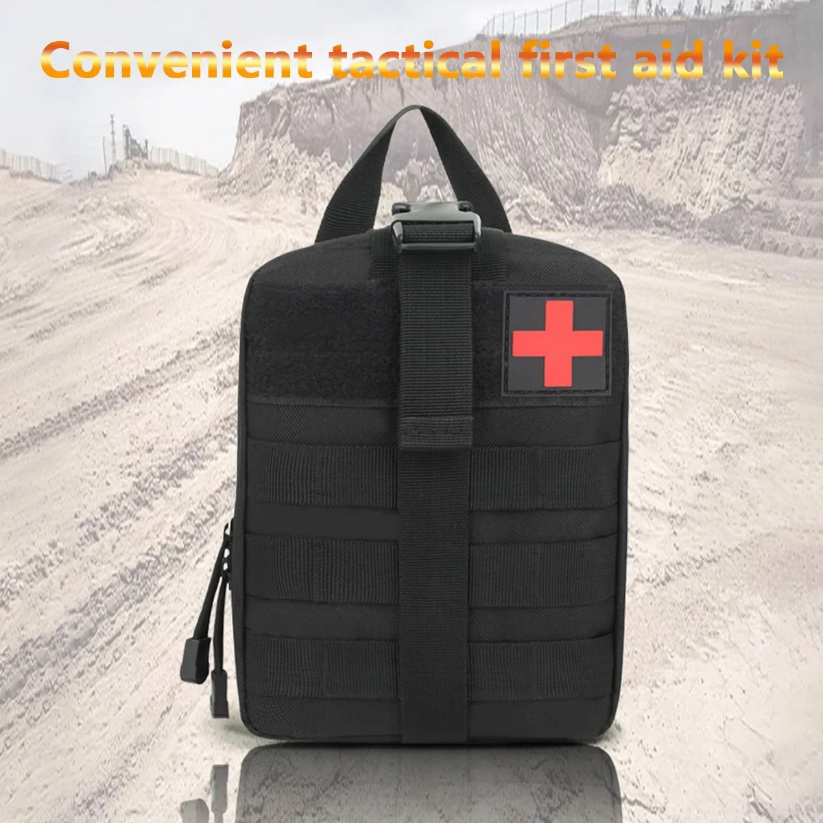 Tactical First Aid Kits Medical Bag Black Red Cross Emergency Outdoor Hunting Camping Molle Survival Tool Pouch Medical Bag