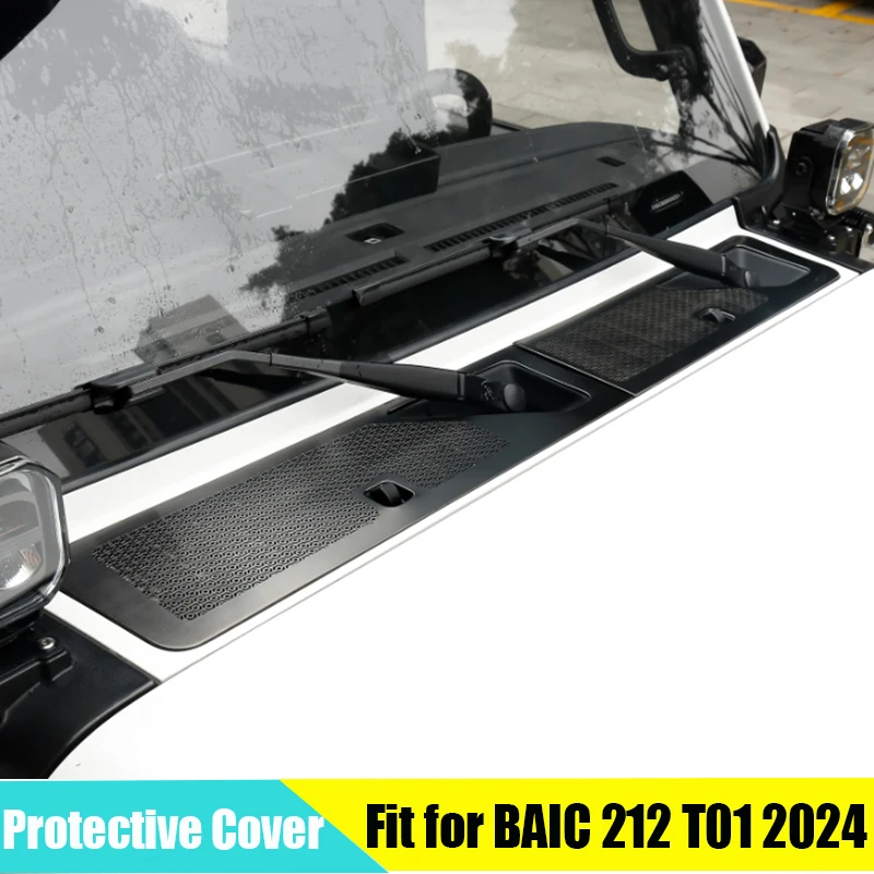 

Car Front Hood Water Guide Groove Protective Cover Suitable for BAIC 212 T01 Modified Auto Air Conditioning Air Inlet Filter