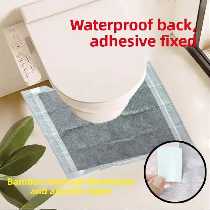Disposable Toilet  Pad Personal Use Shared Living Absorbent Water-Proof Toilet Footrest Mat for Camping Traveling