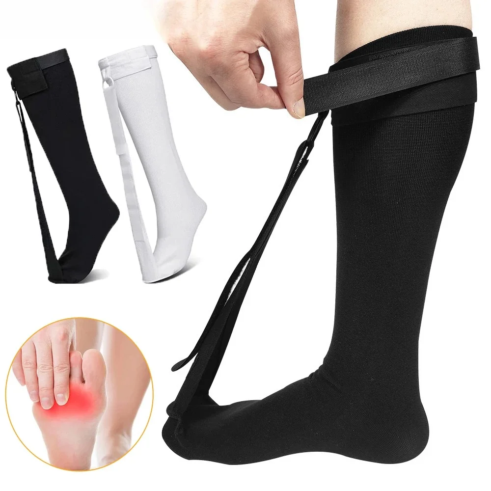 1Set Plantar Fasciitis Brace Stretch Night Sock With Tread - For Pain Relief from Plantar Fasciitis and Achilles Tendonitis