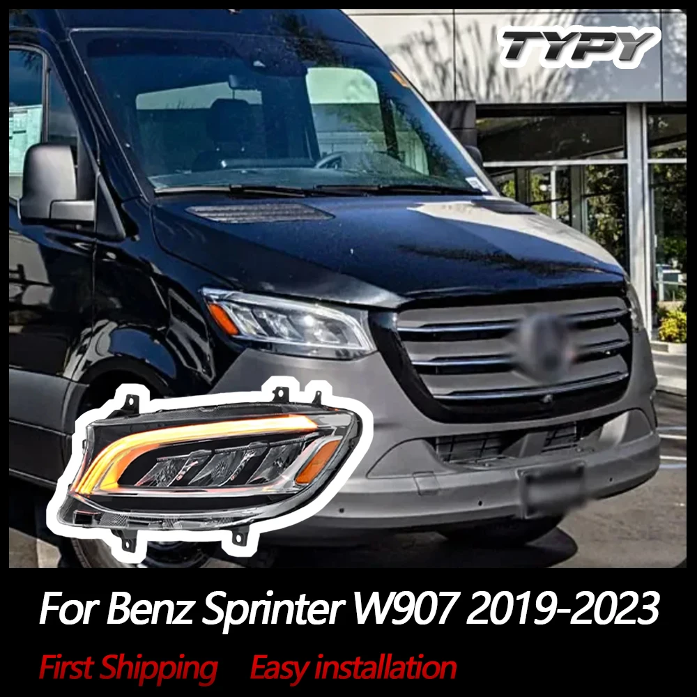 

TYPY Car Lights For Benz Sprinter W907 Headlight 2019-2023 LED Projetor head Lamp Daytime Running Light Automotive Accessories