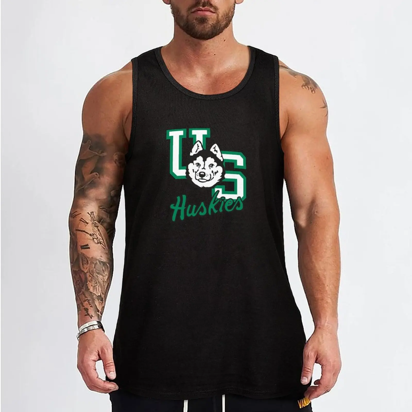 Saskatchewan College Huskies Logo1 Tank Top bodybuilding t shirt best selling products sexy clothes men