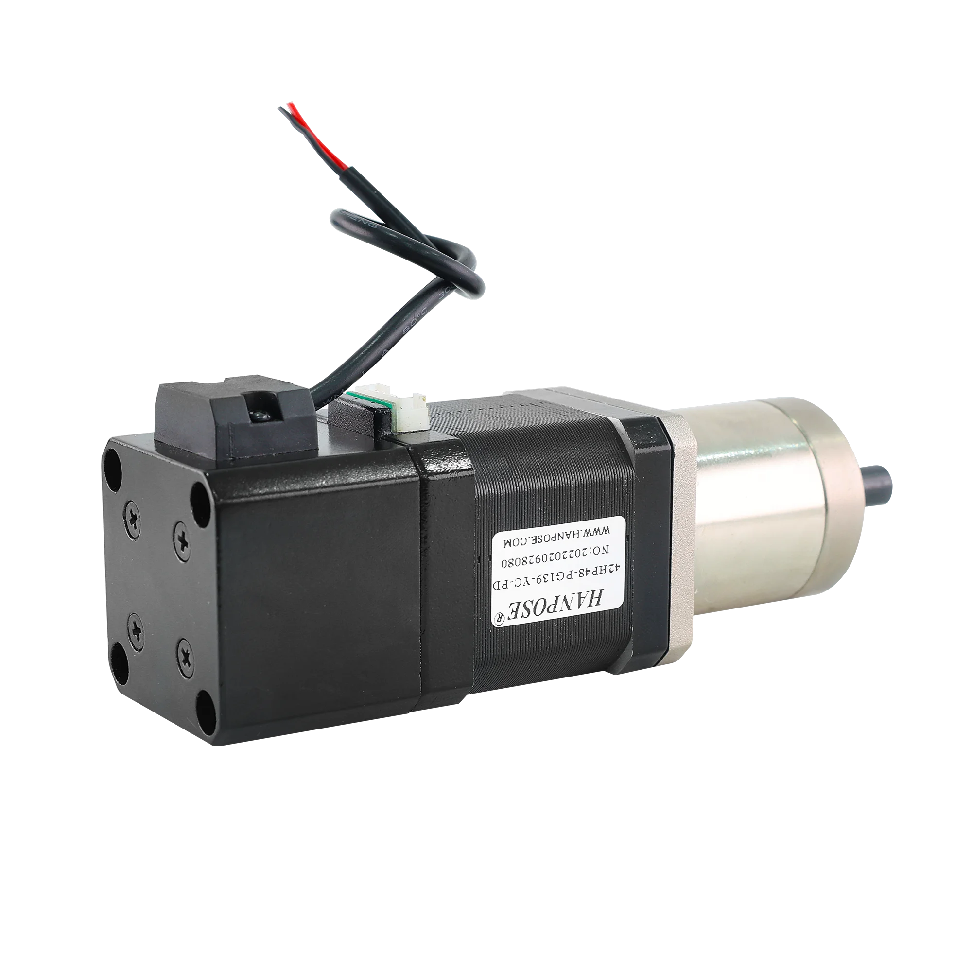 1PCS permanent magnet DC stepper motor 42HP48 42HP40 42HP60 -YC-PDreduction ratio  Nema17 deceleration belt brake motor