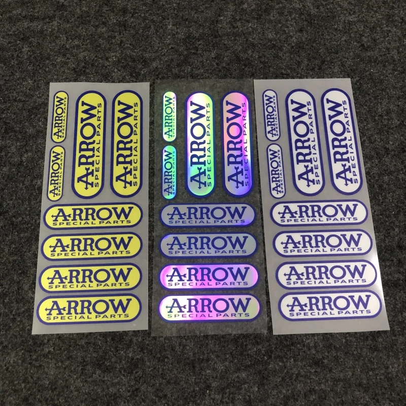 

Motorcycle shock absorber sun protection and waterproof decorative stickers, shock absorber ARROW reflective sticker logo