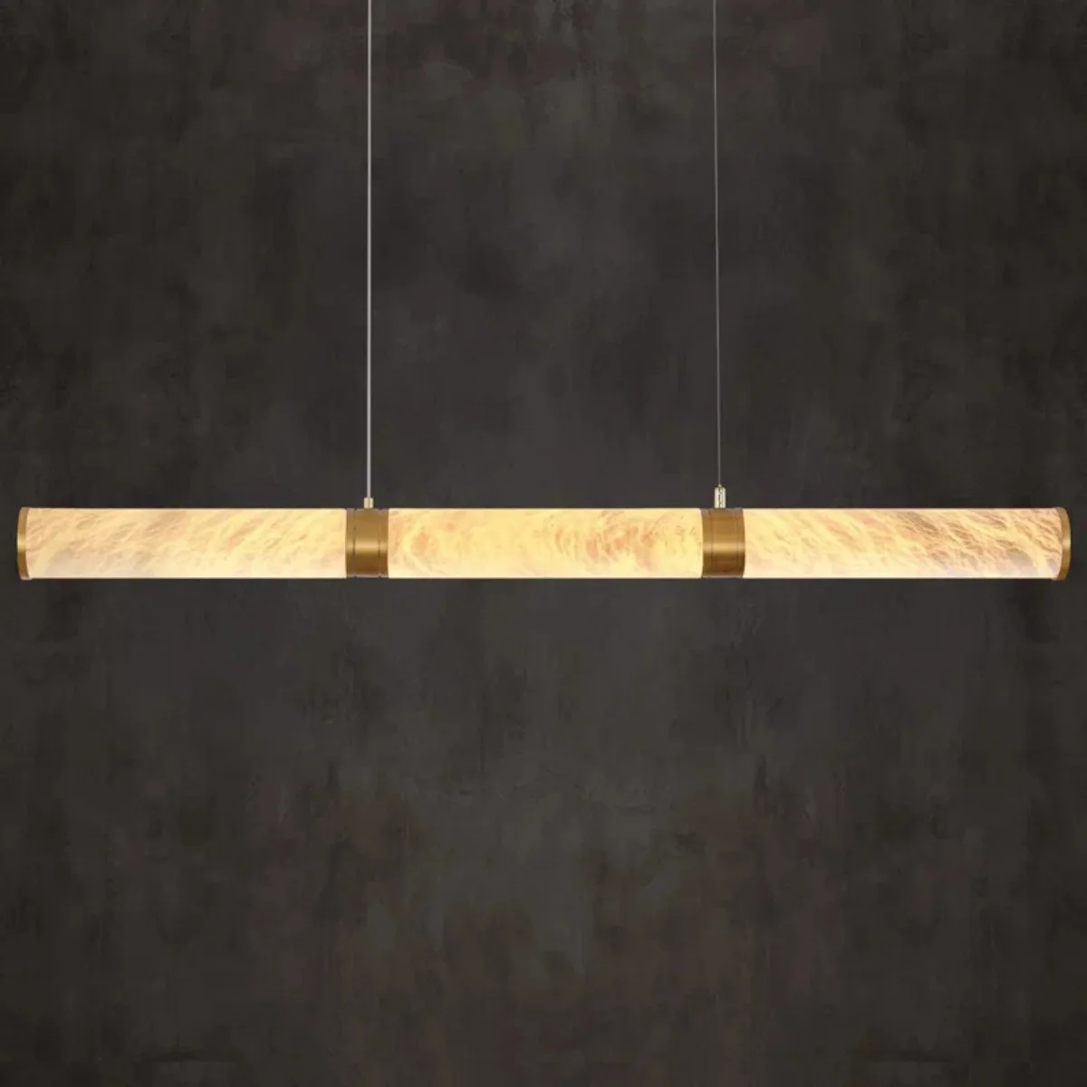 

Natural Marble Pendant Light for Dining Table Restaurants Kitchen Bar Living Room Long Marble Lamp Hanging Customizable Fixture