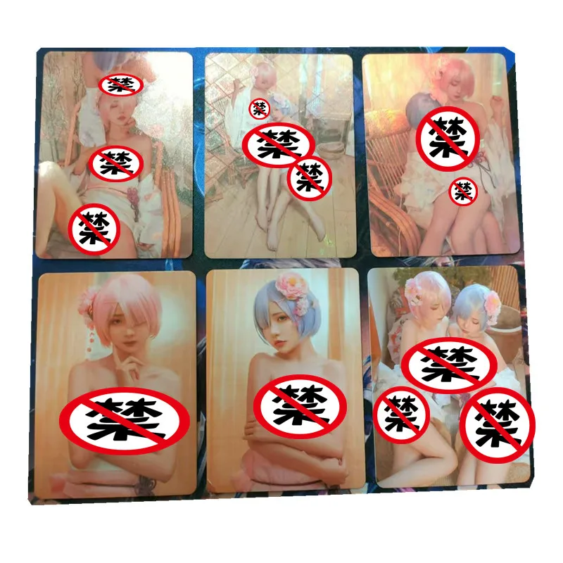 

3 шт./компл. DIY COS аниме карты богини Rem персонаж серии ACG сексуальная кавайная игрушка подарок игра коллекционные карты комиксов