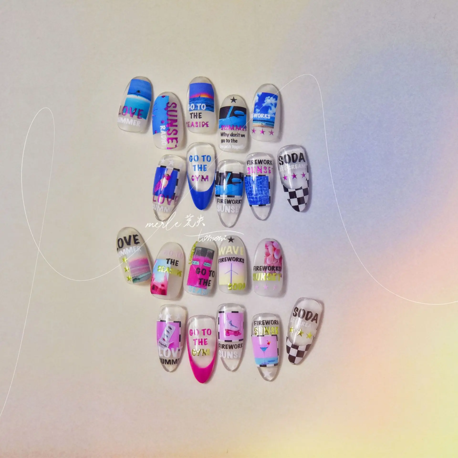 5d inglês carta decalque do prego carimbo quente cor carta decalque letras slider de alta qualidade requintado decoração da arte do prego adesivo