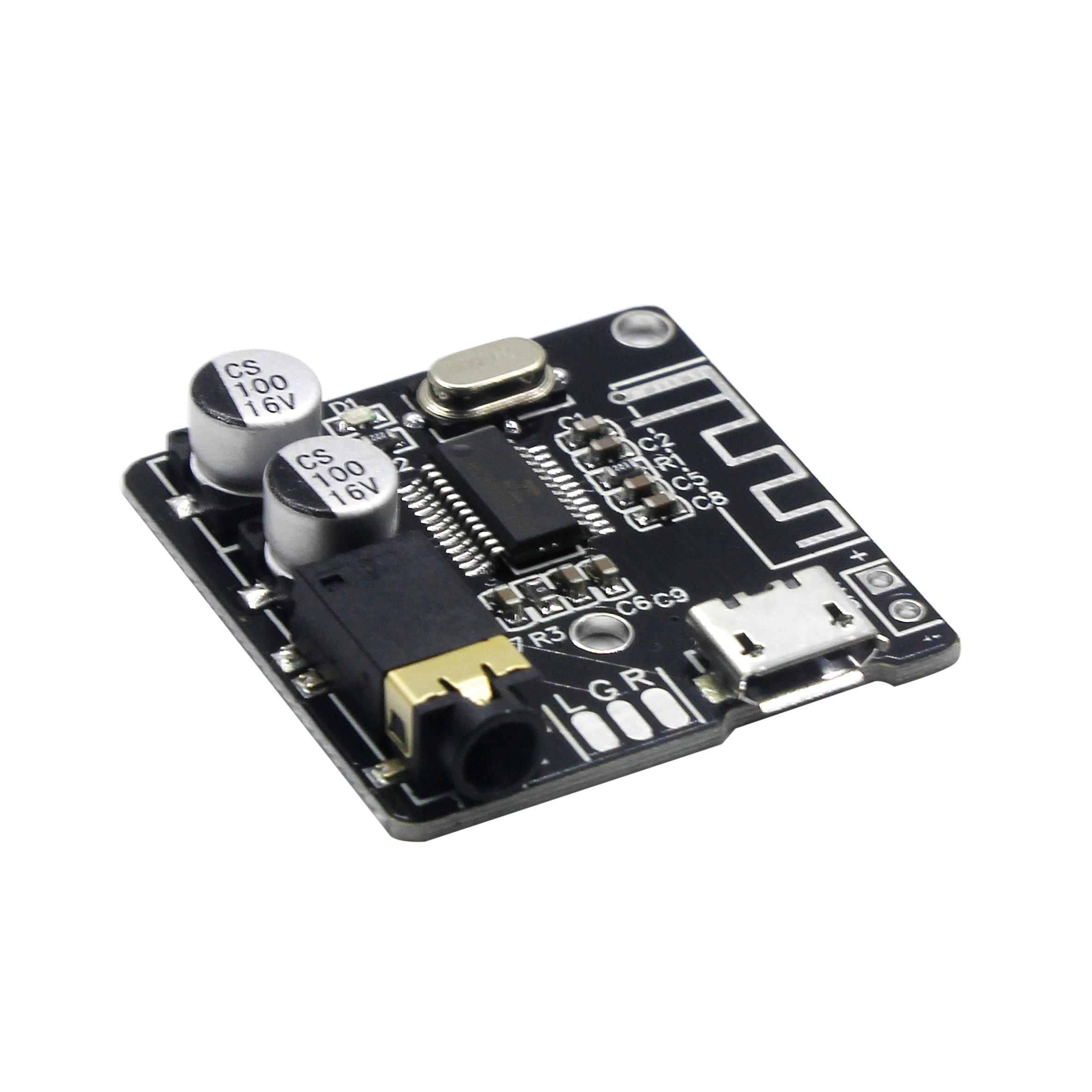 Bluetooth Audio Receiver Board Micro Bluetooth 5.0 MP3 Lossless Car Audio Decoder Board Wireless Stereo Music Module 3.7-5V