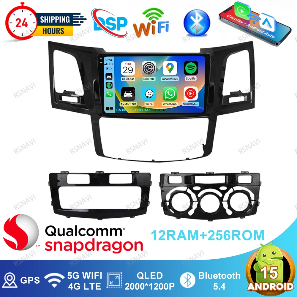 

Android 15 Car Radio For Toyota Fortuner 1 Hilux Revo Vigo 2005 - 2015 Boat Accessories Renault Megane 3 Golf Mk6 Mercedes W203