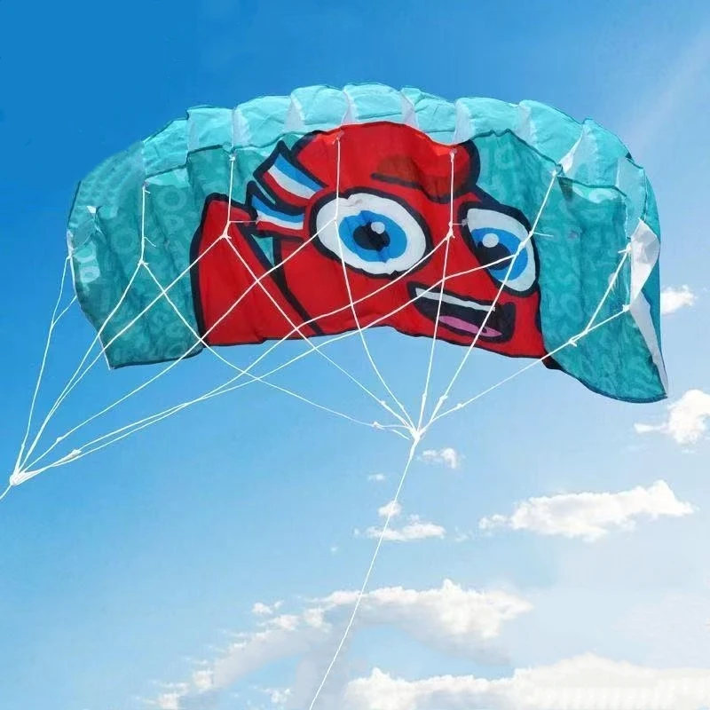 Nouveau kitesurf débutant double ligne cascadeur cerf-volant cerf-volant de plage parafoil parachute surf cerf-volant de sport cerf-volant professionnel série koi