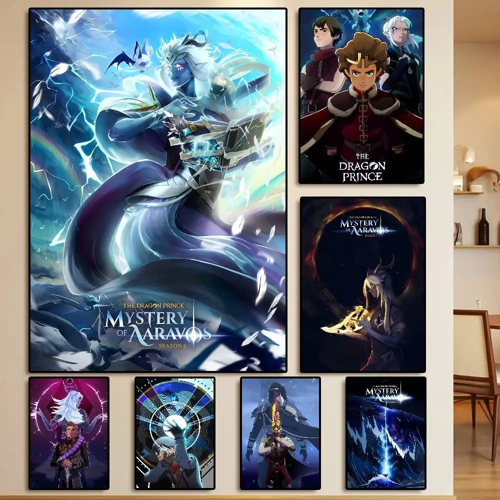 Anime Cool The Dragon Prince-P Poster HD Art Sticky Wall Waterproof Home Living Room Bedroom Bar Aesthetic Decoration