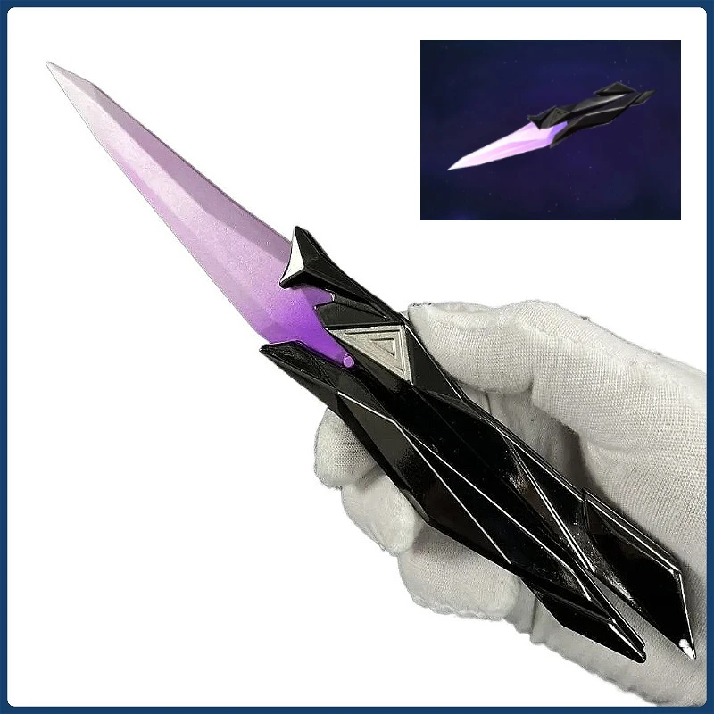 

Anime Game Cosplay Prop Blue Purple Model Foldable Game Peripheral Cool Ornament Plastic Toy Halloween Carnival Role-playing