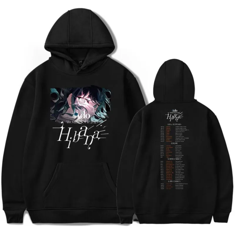 

Ado World Tour Hoodies Merch Men/Women Unisex Winter Long Sleeve Sweatshirt Pullover Hooded Streetwear clothing