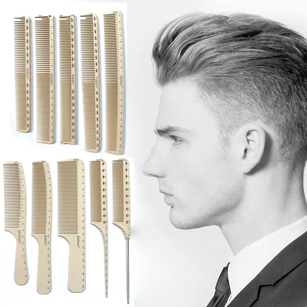 

HOT Plastic Ruler Comb Hairdressing Clear Scale Barber Comb Styling Combs Laser