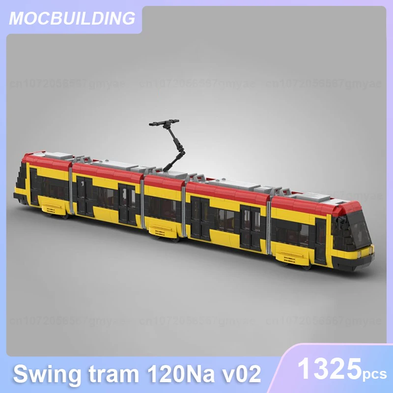 Swing Tram 120Na V02 Model Moc Building Blocks Diy Assemble Bricks Traffic Educational Creative Display Collect Toy Gift 1325PCS