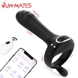 Vibrator Cockring Penis Cock Ring for Man Wireless Remote Delay Ejaculation Sex Toys for Men Couple Rings G Spot Goods for Adult