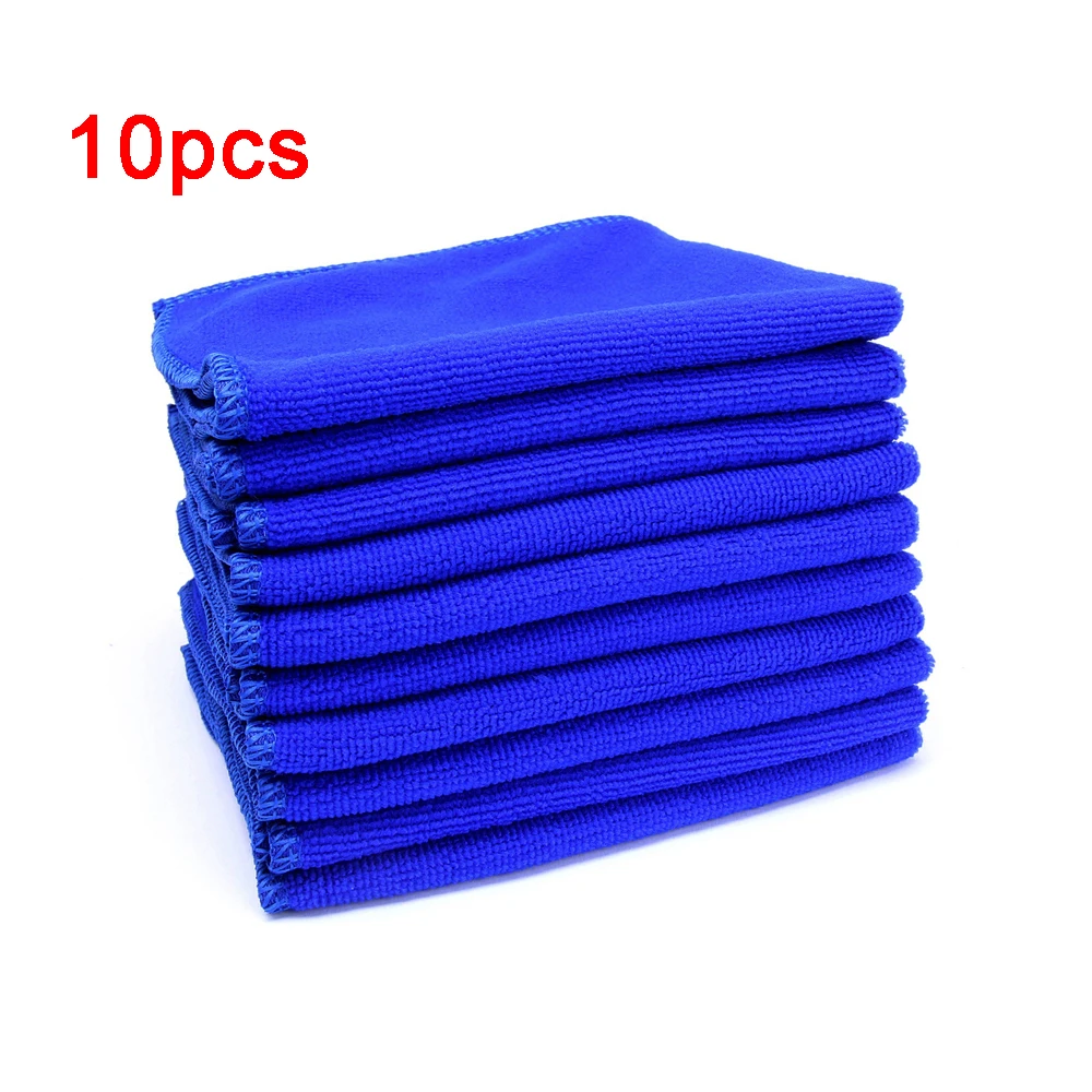 

10pcs Blue 30CMX30CM Car Detailing Washing Cleaning Cloths Cleaner Soft Towel Car Care Detailing Wash Towel Auto Accessories