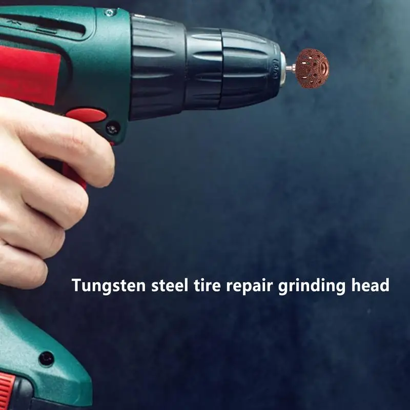 Tire Buffing Wheel Adapter Bowl Type Tire Patch Buffing Wheel For Car Tire Maintenance Head Eraser Wheel High-Speed Patch Tool