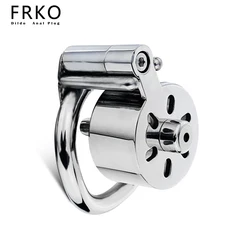 FRKO Negative Screw Inverted Sissy Chastity Cage Penis Ring Cock Lock 정조대 Metal Urethral Catheter Bdsm Sex Toys For Men Gay 18+