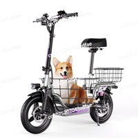 Portable Electric Bicycle 500W 48V 15AH Long Battery Life Electric Vehicle for Baby Shopping Scooter - Eco-Friendly Transport